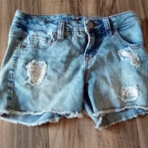 Blue jean shorts